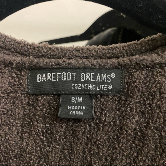 Barefoot Dreams Size S/M CozyChic Lite Ribbed Shrug Cardigan in Carbon - Picture 3 of 5